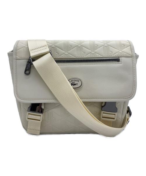 LACOSTE（ラコステ）LACOSTE (ラコステ) スモールメッセンジャーバッグ アイボリーの古着・服飾アイテム