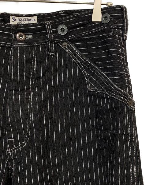 SCHOTT BROS.（ショット）SCHOTT BROS. (ショット) ヒッコリーデニムパンツ ブラック サイズ:Lの古着・服飾アイテム