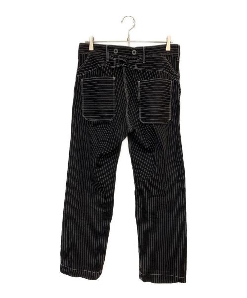 SCHOTT BROS.（ショット）SCHOTT BROS. (ショット) ヒッコリーデニムパンツ ブラック サイズ:Lの古着・服飾アイテム