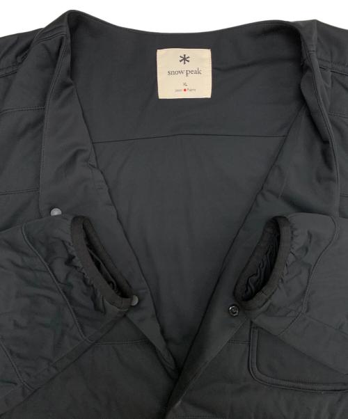 Snow peak（スノーピーク）snow peak (スノーピーク) FLEXIBLE INSULATED CARDIGAN ブラック サイズ:XLの古着・服飾アイテム
