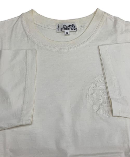 HERMES（エルメス）HERMES (エルメス) 半袖カットソー ホワイト サイズ:XLの古着・服飾アイテム