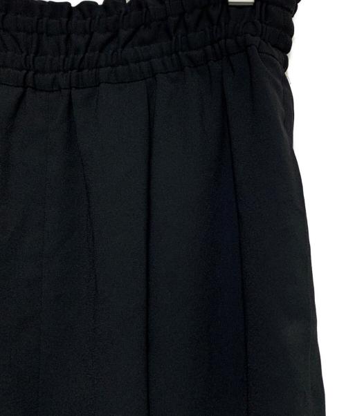 ENFOLD（エンフォルド）ENFOLD (エンフォルド) PEライトジョーゼットスリットヘムパンツ ブラック サイズ:38の古着・服飾アイテム
