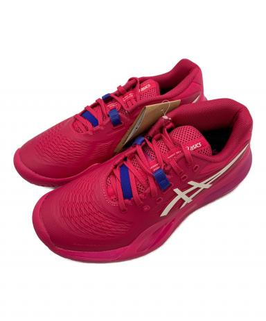 ※ピンクの猫！asicsウエアまとめ売りアシックス テニスウエア5枚セット 中古・古着通販】asics (アシックス) テニスシューズ ピンク サイズ