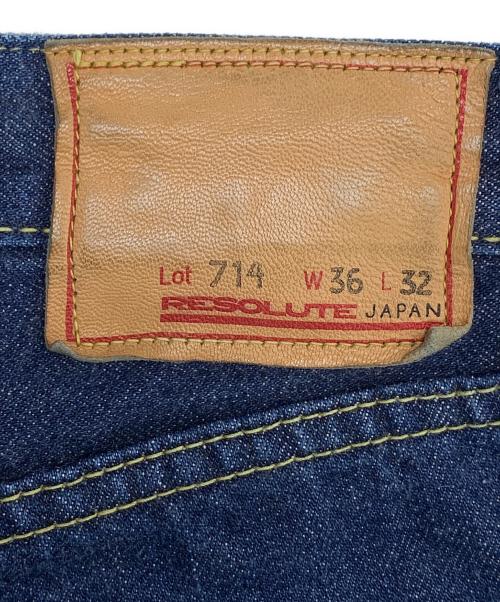 RESOLUTE（リゾルト）RESOLUTE (リゾルト) デニムパンツ ブルー サイズ:36×32の古着・服飾アイテム