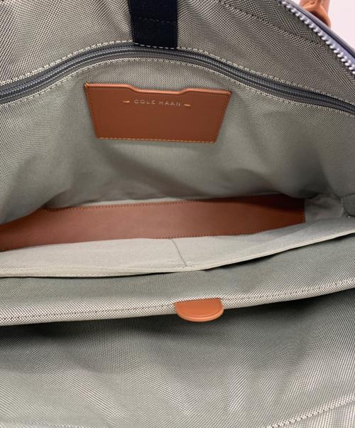 COLE HAAN（コールハーン）COLE HAAN (コールハーン) トライボロ ブリーフケース ネイビー×ブラウン 未使用品の古着・服飾アイテム