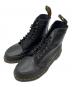 Dr.Martens（ドクターマーチン）の古着「1460 GUARD PANEL LEATHER LACE UP BOOTS」｜ブラック