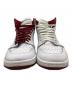 中古・古着 NIKE (ナイキ) AIR JORDAN 1 HIGH 85 ホワイト×レッド サイズ:27.5cm：11000円