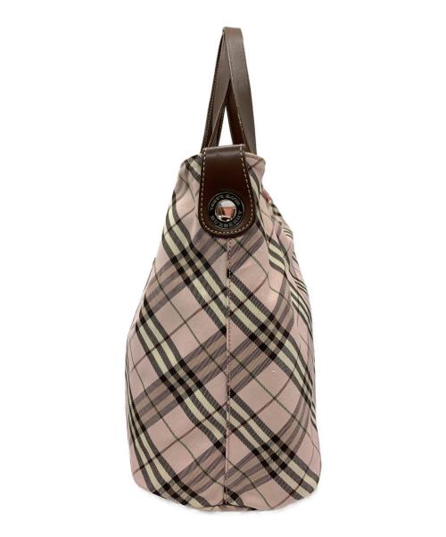 BURBERRY（バーバリー）BURBERRY (バーバリー) リバーシブルトートバッグ ピンク×ブラウンの古着・服飾アイテム