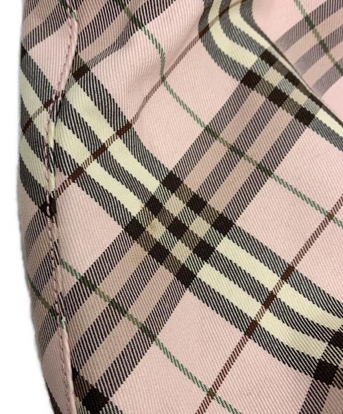 BURBERRY（バーバリー）BURBERRY (バーバリー) リバーシブルトートバッグ ピンク×ブラウンの古着・服飾アイテム