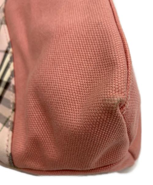 BURBERRY（バーバリー）BURBERRY (バーバリー) リバーシブルトートバッグ ピンク×ブラウンの古着・服飾アイテム