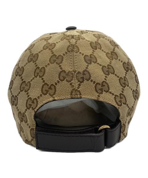 GUCCI（グッチ）GUCCI (グッチ) GGキャンバスベースボールキャップ ベージュ サイズ:XL/60の古着・服飾アイテム