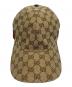 中古・古着 GUCCI (グッチ) GGキャンバスベースボールキャップ ベージュ サイズ:XL/60：25000円