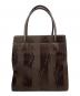 Yves Saint Laurent (イヴサンローラン) ナイロンロゴ柄トートバッグ ブラウン：25000円
