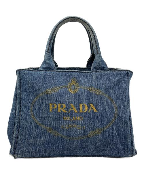 PRADA（プラダ）PRADA (プラダ) カナパデニムハンドバッグ インディゴの古着・服飾アイテム
