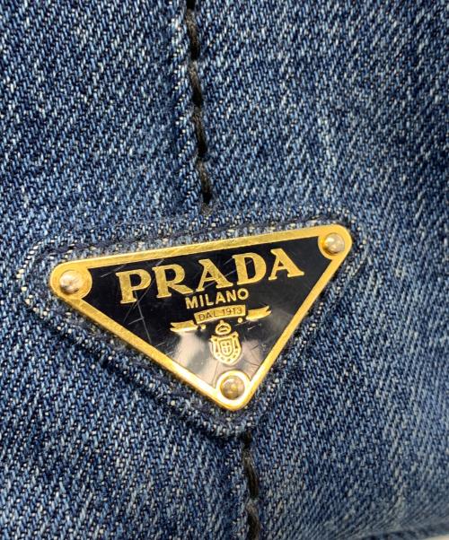 PRADA（プラダ）PRADA (プラダ) カナパデニムハンドバッグ インディゴの古着・服飾アイテム