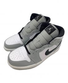 NIKE（ナイキ）の古着「Air Jordan 1 Mid "Light Smoke Grey/White/Black"」｜グレー×ホワイト