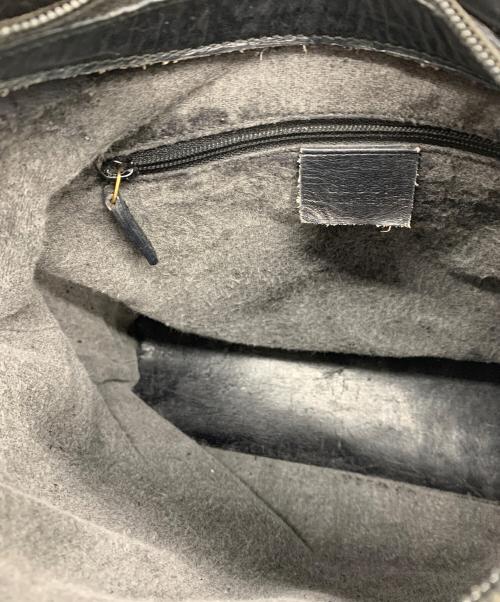 GUCCI（グッチ）GUCCI (グッチ) バンブーレザーハンドバッグ ブラックの古着・服飾アイテム