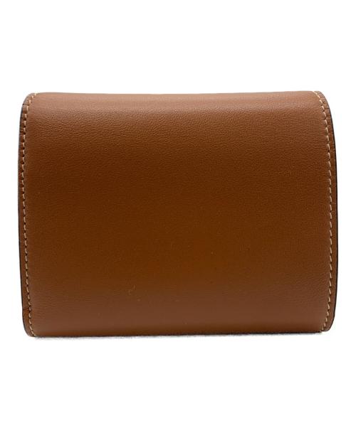 CELINE（セリーヌ）CELINE (セリーヌ) スモールフラップウォレット ブラウンの古着・服飾アイテム