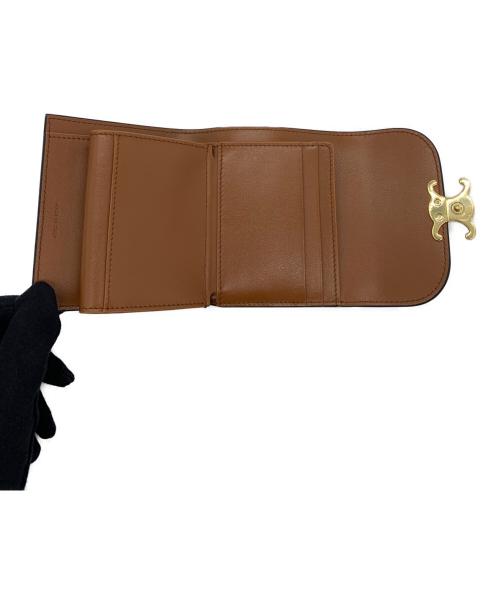 CELINE（セリーヌ）CELINE (セリーヌ) スモールフラップウォレット ブラウンの古着・服飾アイテム