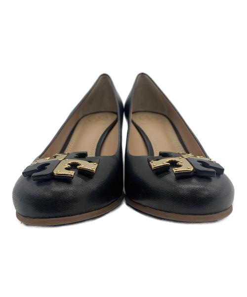 TORY BURCH（トリーバーチ）TORY BURCH (トリーバーチ) ウェッジソールパンプス ブラック サイズ:7Mの古着・服飾アイテム