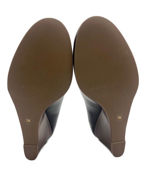 TORY BURCH（トリーバーチ）TORY BURCH (トリーバーチ) ウェッジソールパンプス ブラック サイズ:7Mの古着・服飾アイテム