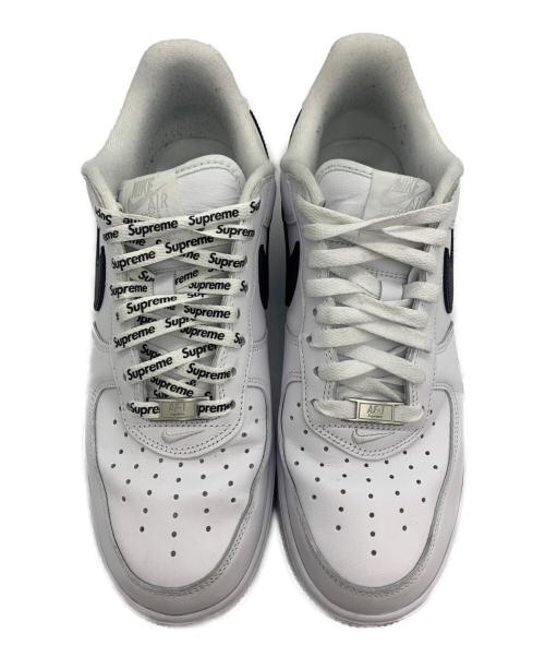 SUPREME（シュプリーム）Supreme (シュプリーム) NIKE (ナイキ) Supreme×AIR FORCE1 LOW ホワイト×ブラック サイズ:27の古着・服飾アイテム