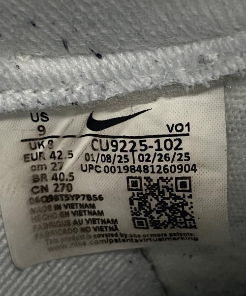 SUPREME（シュプリーム）Supreme (シュプリーム) NIKE (ナイキ) Supreme×AIR FORCE1 LOW ホワイト×ブラック サイズ:27の古着・服飾アイテム