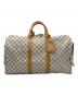LOUIS VUITTON（ルイ ヴィトン）の古着「トラベルバッグ」｜ホワイト×ブラウン