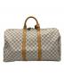 LOUIS VUITTON (ルイ ヴィトン) トラベルバッグ ホワイト×ブラウン：180000円