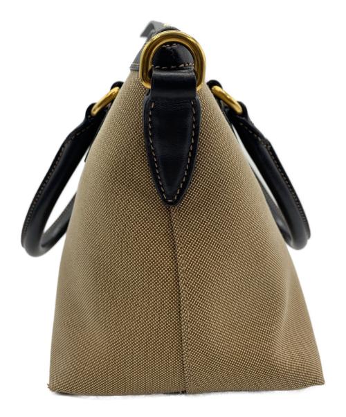 PRADA（プラダ）PRADA (プラダ) 2WAYバッグ ベージュ×ブラックの古着・服飾アイテム