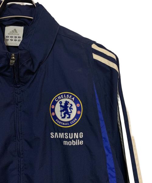 adidas（アディダス）adidas (アディダス) ジップアップジャケット ネイビーの古着・服飾アイテム