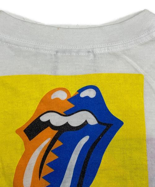 ROLLING STONES（ローリングストーンズ）ROLLING STONES (ローリングストーンズ) コピーライト1989 ブロッカムボディ ホワイト サイズ:Ｌの古着・服飾アイテム