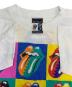 中古・古着 ROLLING STONES (ローリングストーンズ) コピーライト1989 ブロッカムボディ ホワイト サイズ:Ｌ：10000円