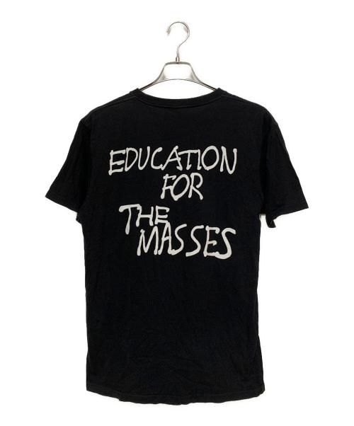 stussy（ステューシー）stussy (ステューシー) EDUCATION FOR THE MASSESTシャツ ブラック サイズ:Mの古着・服飾アイテム