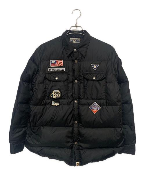 A BATHING APE（アベイシングエイプ）A BATHING APE (アベイシングエイプ) ダウンジャケット ブラック サイズ:Mの古着・服飾アイテム