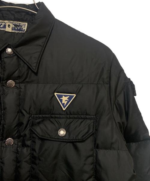 A BATHING APE（アベイシングエイプ）A BATHING APE (アベイシングエイプ) ダウンジャケット ブラック サイズ:Mの古着・服飾アイテム