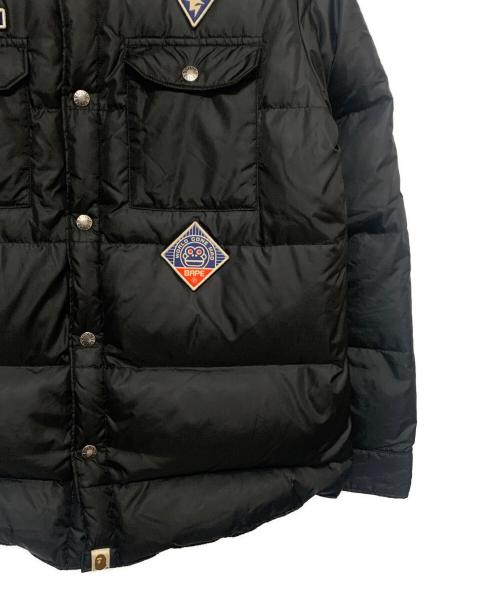 A BATHING APE（アベイシングエイプ）A BATHING APE (アベイシングエイプ) ダウンジャケット ブラック サイズ:Mの古着・服飾アイテム