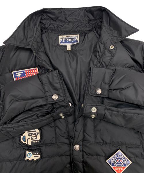 A BATHING APE（アベイシングエイプ）A BATHING APE (アベイシングエイプ) ダウンジャケット ブラック サイズ:Mの古着・服飾アイテム