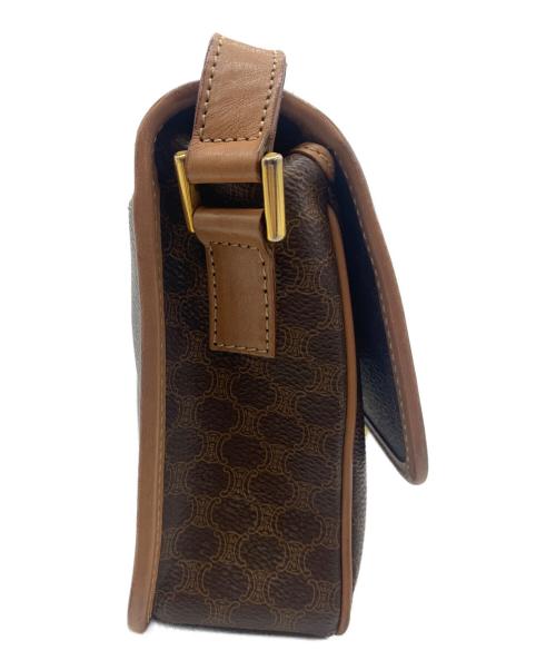 CELINE（セリーヌ）CELINE (セリーヌ) マカダム柄ショルダーバッグ ブラウンの古着・服飾アイテム