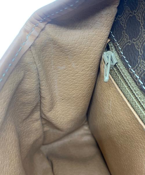 CELINE（セリーヌ）CELINE (セリーヌ) マカダム柄ショルダーバッグ ブラウンの古着・服飾アイテム