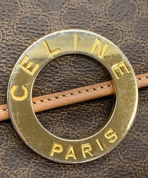 CELINE（セリーヌ）CELINE (セリーヌ) マカダム柄ショルダーバッグ ブラウンの古着・服飾アイテム