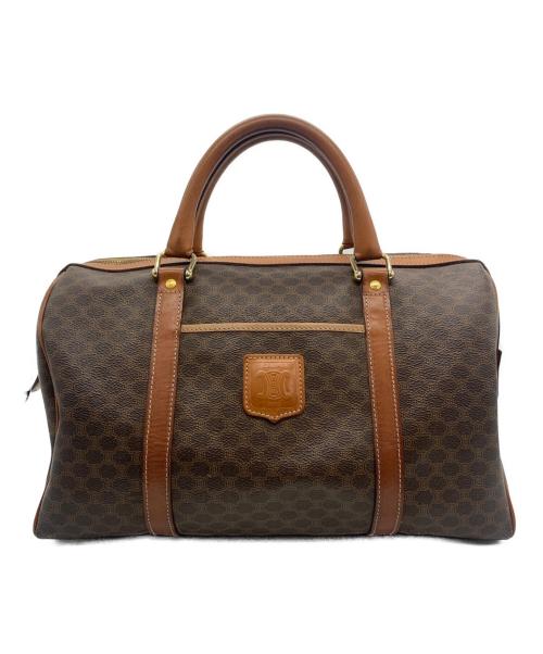 CELINE（セリーヌ）CELINE (セリーヌ) マカダム柄ボストンバッグ ブラウンの古着・服飾アイテム