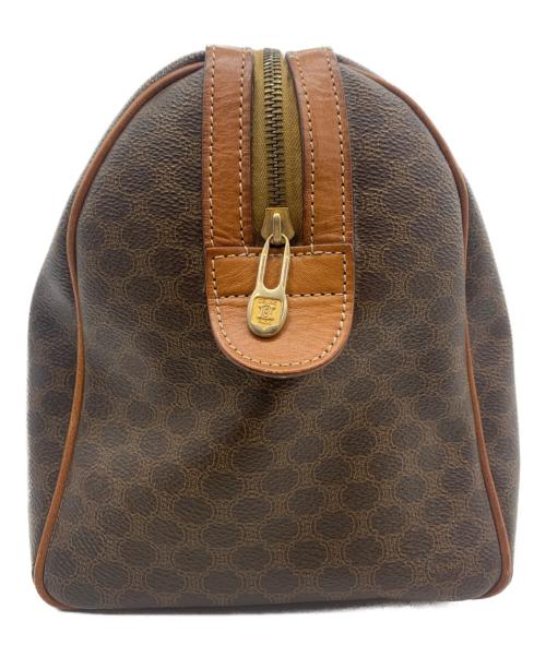 CELINE（セリーヌ）CELINE (セリーヌ) マカダム柄ボストンバッグ ブラウンの古着・服飾アイテム