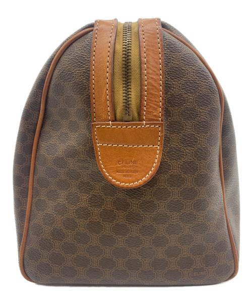 CELINE（セリーヌ）CELINE (セリーヌ) マカダム柄ボストンバッグ ブラウンの古着・服飾アイテム