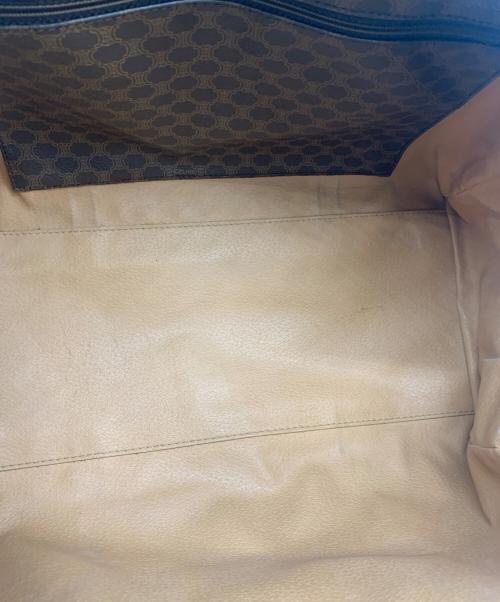 CELINE（セリーヌ）CELINE (セリーヌ) マカダム柄ボストンバッグ ブラウンの古着・服飾アイテム