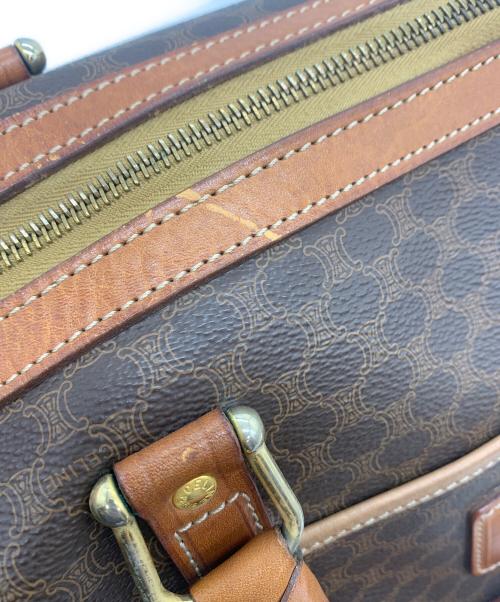 CELINE（セリーヌ）CELINE (セリーヌ) マカダム柄ボストンバッグ ブラウンの古着・服飾アイテム