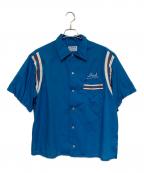 Hiltonヒルトン）の古着「70´sボウリングシャツ」｜ブルー