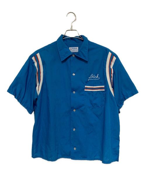Hilton（ヒルトン）Hilton (ヒルトン) 70´sボウリングシャツ ブルー サイズ:XLの古着・服飾アイテム