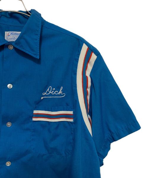 Hilton（ヒルトン）Hilton (ヒルトン) 70´sボウリングシャツ ブルー サイズ:XLの古着・服飾アイテム