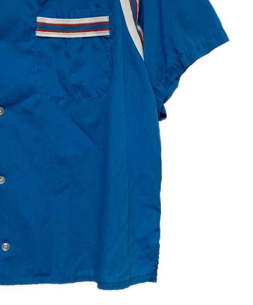 Hilton（ヒルトン）Hilton (ヒルトン) 70´sボウリングシャツ ブルー サイズ:XLの古着・服飾アイテム